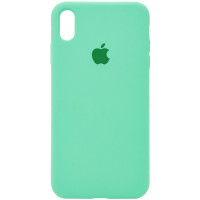 Силиконовый чехол Silicone Case Full Protective (AA) для Apple iPhone XS Max (6.5) - Зеленый / Spearmint