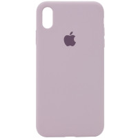 Силіконовий чохол Silicone Case Full Protective (AA) для Apple iPhone XS Max (6.5) - Сірий / Lavender
