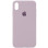 Силіконовий чохол Silicone Case Full Protective (AA) для Apple iPhone XS Max (6.5) - Сірий / Lavender