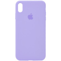 Силиконовый чехол Silicone Case Full Protective (AA) для Apple iPhone XS Max (6.5) - Сиреневый / Dasheen