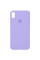 Силиконовый чехол Silicone Case Full Protective (AA) для Apple iPhone XS Max (6.5) - Сиреневый / Dasheen - фото
