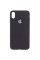 Силиконовый чехол Silicone Case Full Protective (AA) для Apple iPhone XS Max (6.5) - Черный / Black - фото