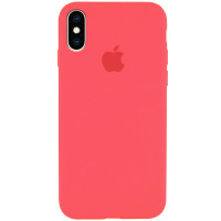 Силіконовий чохол Silicone Case Full Protective (AA) для Apple iPhone XS Max (6.5) - Кавуновий / Watermelon red