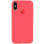 Силіконовий чохол Silicone Case Full Protective (AA) для Apple iPhone XS Max (6.5) - Кавуновий / Watermelon red