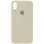 Силіконовий чохол Silicone Case Full Protective (AA) для Apple iPhone XS Max (6.5) - Бежевий / Antique White