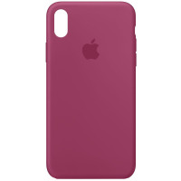 Силіконовий чохол Silicone Case Full Protective (AA) для Apple iPhone XS Max (6.5) - Малиновий / Pomegranate