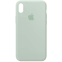 Силіконовий чохол Silicone Case Full Protective (AA) для Apple iPhone XS Max (6.5) - Бірюзовий / Beryl