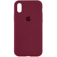Силіконовий чохол Silicone Case Full Protective (AA) для Apple iPhone XS Max (6.5) - Бордовий / Plum