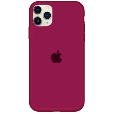 Силіконовий чохол Silicone Case Full Protective (AA) для Apple iPhone 11 Pro (5.8) - Бордовий / Maroon