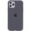 Силіконовий чохол Silicone Case Full Protective (AA) для Apple iPhone 11 Pro (5.8) - Сірий / Dark Gray