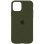 Силиконовый чехол Silicone Case Full Protective (AA) для Apple iPhone 11 Pro (5.8) - Зеленый / Dark Olive