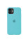 Силіконовий чохол Silicone Case Full Protective (AA) для Apple iPhone 11 (6.1) - Бірюзовий / Marine Green - фото