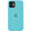 Силіконовий чохол Silicone Case Full Protective (AA) для Apple iPhone 11 (6.1) - Бірюзовий / Marine Green