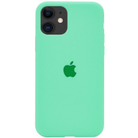 Силіконовий чохол Silicone Case Full Protective (AA) для Apple iPhone 11 (6.1) - Зелений / Spearmint