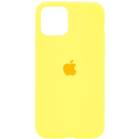 Силиконовый чехол Silicone Case Full Protective (AA) для Apple iPhone 11 (6.1) - Желтый / Yellow