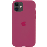 Силіконовий чохол Silicone Case Full Protective (AA) для Apple iPhone 11 (6.1) - Червоний / Rose Red