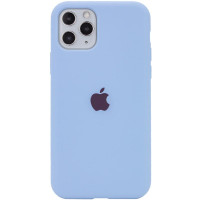 Силиконовый чехол Silicone Case Full Protective (AA) для Apple iPhone 11 Pro Max (6.5) - Голубой / Lilac Blue