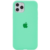 Силиконовый чехол Silicone Case Full Protective (AA) для Apple iPhone 11 Pro Max (6.5) - Зеленый / Spearmint