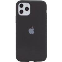 Силиконовый чехол Silicone Case Full Protective (AA) для Apple iPhone 11 Pro Max (6.5) - Черный / Black