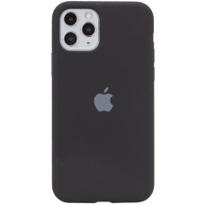 Силиконовый чехол Silicone Case Full Protective (AA) для Apple iPhone 11 Pro Max (6.5) - Черный / Black