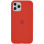 Силіконовий чохол Silicone Case Full Protective (AA) для Apple iPhone 11 Pro Max (6.5) - Червоний / Dark Red