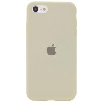Силиконовый чехол Silicone Case Full Protective (AA) для Apple iPhone SE (2020) - Бежевый / Antique White