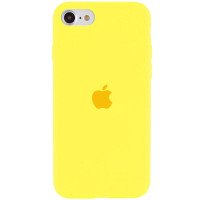 Силіконовий чохол Silicone Case Full Protective (AA) для Apple iPhone SE (2020) - Жовтий / Yellow