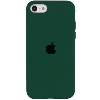 Силиконовый чехол Silicone Case Full Protective (AA) для Apple iPhone SE (2020) - Зеленый / Forest green