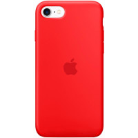 Силиконовый чехол Silicone Case Full Protective (AA) для Apple iPhone SE (2020) - Красный / Red