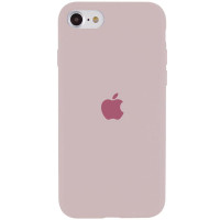 Силиконовый чехол Silicone Case Full Protective (AA) для Apple iPhone SE (2020) - Серый / Lavender