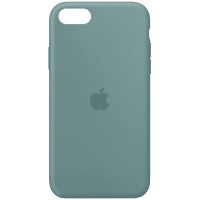 Силиконовый чехол Silicone Case Full Protective (AA) для Apple iPhone SE (2020) - Зеленый / Cactus