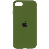 Силіконовий чохол Silicone Case Full Protective (AA) для Apple iPhone SE (2020) - Зелений / Dark Olive