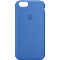 Силиконовый чехол Silicone Case Full Protective (AA) для Apple iPhone SE (2020) - Синий / Capri Blue