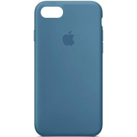 Силиконовый чехол Silicone Case Full Protective (AA) для Apple iPhone SE (2020) - Синий / Blue Jay