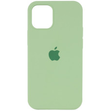 Силіконовий чохол Silicone Case Full Protective (AA) для Apple iPhone 12 Pro / 12 (6.1) - М'ятний / Mint