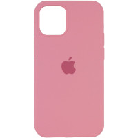 Силіконовий чохол Silicone Case Full Protective (AA) для Apple iPhone 12 Pro / 12 (6.1) - Рожевий / Light pink