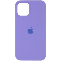 Силиконовый чехол Silicone Case Full Protective (AA) для Apple iPhone 12 Pro / 12 (6.1) - Сиреневый / Dasheen