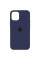 Силіконовий чохол Silicone Case Full Protective (AA) для Apple iPhone 12 Pro / 12 (6.1) - Темно-синій / Midnight blue - фото
