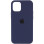 Силіконовий чохол Silicone Case Full Protective (AA) для Apple iPhone 12 Pro / 12 (6.1) - Темно-синій / Midnight blue