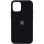 Силиконовый чехол Silicone Case Full Protective (AA) для Apple iPhone 12 Pro / 12 (6.1) - Черный / Black