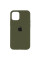 Силіконовий чохол Silicone Case Full Protective (AA) для Apple iPhone 12 Pro / 12 (6.1) - Зелений / Dark Olive - фото