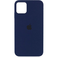 Силиконовый чехол Silicone Case Full Protective (AA) для Apple iPhone 12 Pro / 12 (6.1) - Синий / Deep navy