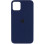 Силіконовий чохол Silicone Case Full Protective (AA) для Apple iPhone 12 Pro / 12 (6.1) - Синій / Deep navy