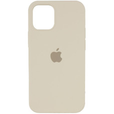 Силиконовый чехол Silicone Case Full Protective (AA) для Apple iPhone 12 Pro Max (6.7) - Бежевый / Antique White