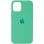 Силіконовий чохол Silicone Case Full Protective (AA) для Apple iPhone 12 Pro Max (6.7) - Зелений / Spearmint
