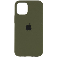 Силіконовий чохол Silicone Case Full Protective (AA) для Apple iPhone 12 Pro Max (6.7) - Зелений / Dark Olive