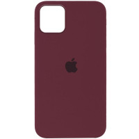 Силиконовый чехол Silicone Case Full Protective (AA) для Apple iPhone 12 Pro Max (6.7) - Бордовый / Plum
