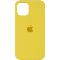 Силіконовий чохол Silicone Case Full Protective (AA) для Apple iPhone 13 Pro (6.1) - Жовтий / Yellow