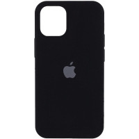 Силиконовый чехол Silicone Case Full Protective (AA) для Apple iPhone 13 (6.1) - Черный / Black