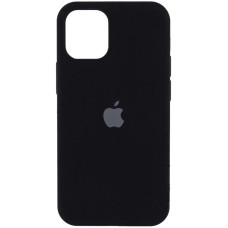 Силиконовый чехол Silicone Case Full Protective (AA) для Apple iPhone 13 (6.1) - Черный / Black